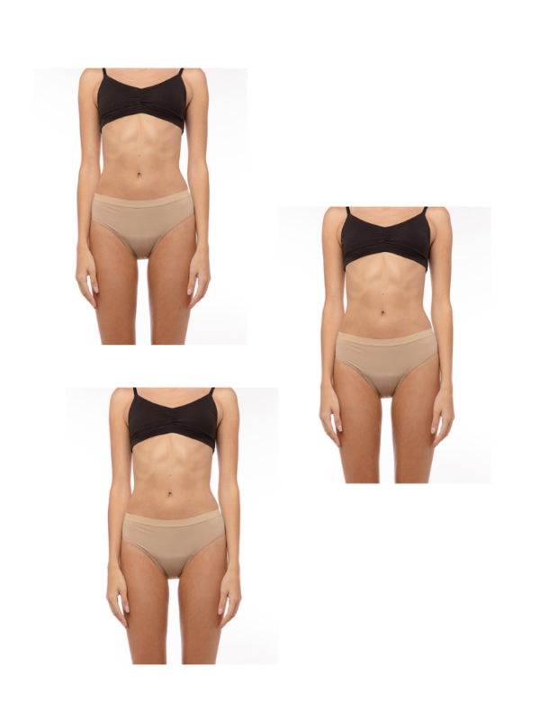 Kit 3 Calcinhas Absorventes Básica - Fluxo Moderado