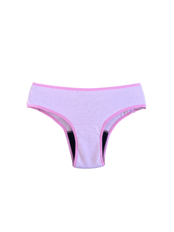 Calcinha Absorvente Fluxo! Básica - Fluxo Moderado - PASTEL PINK - C/ ELASTANO