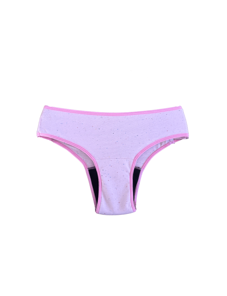 Calcinha Absorvente Fluxo! Básica - Fluxo Moderado - PASTEL PINK - C/ ELASTANO