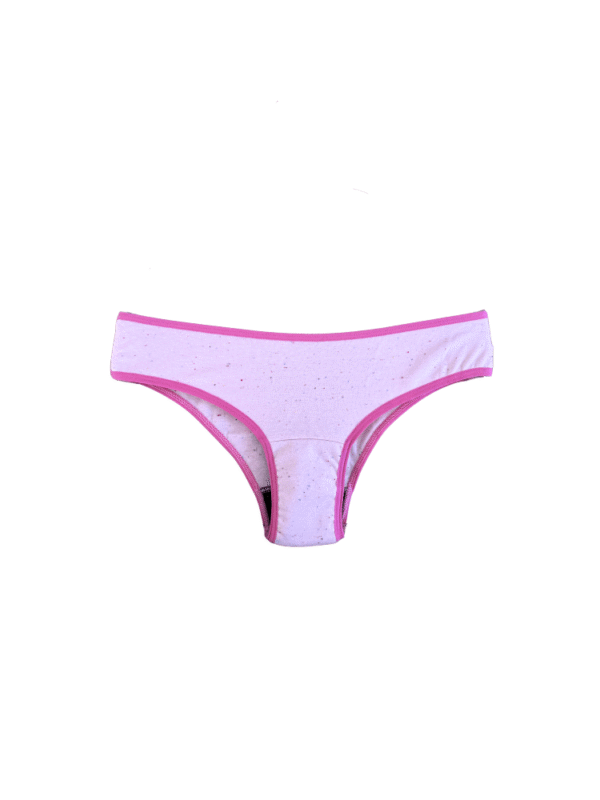 Calcinha Absorvente Basica - Fluxo Leve - PASTEL PINK - ALGODÃO C/ ELASTANO